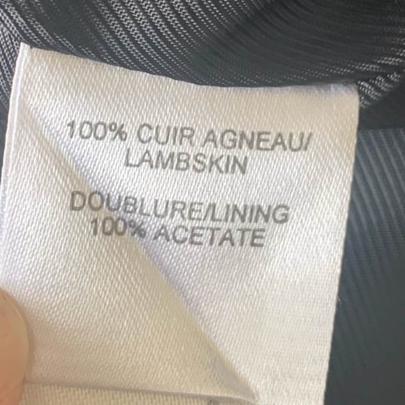 Paule Ka Black Leather Pencil Skirt with Zipper Detail size 38 - Picture 10 of 10